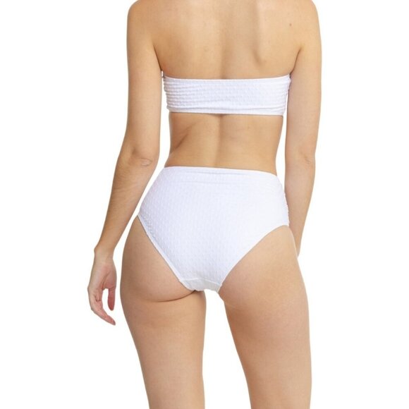 NWT CABANA DEL SOL Women's Light Blue Textured Belted Bikini Set Size Large - Picture 10 of 10